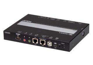 Aten 1-Local / Remote Shared Access Single Port 4K HDMI KVM over IP Switch with Redundant LAN and Power