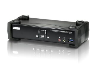Aten Desktop KVMP Switch 2 Port Single Display 4k DisplayPort w/ audio