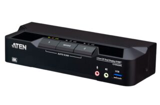 Aten Desktop 2-Port USB 3.0 8K DisplayPort Dual-Display KVMP™ Switch