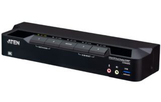 Aten Desktop 4-Port USB 3.0 8K DisplayPort Dual-Display KVMP™ Switch