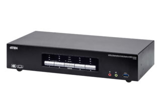 Aten Desktop KVMP Switch 4 Port Triple Display 4k DisplayPort w/ audio