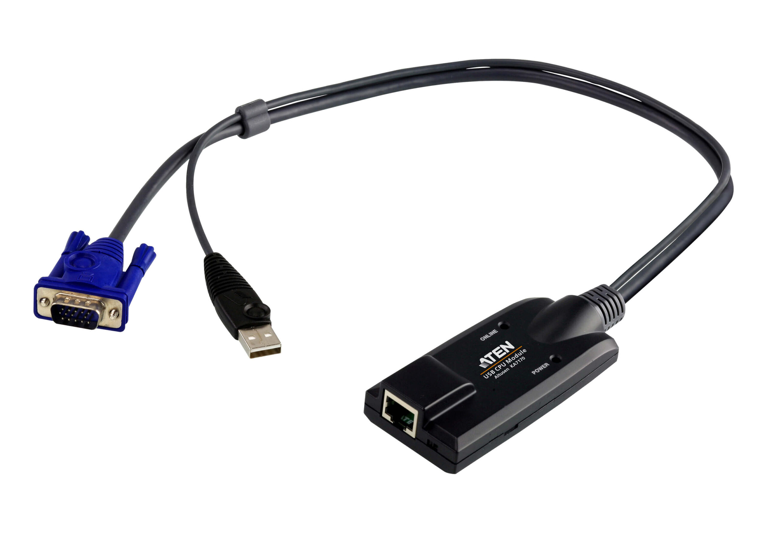 Aten KVM Cable Adapter with RJ45 to VGA USB for KH
