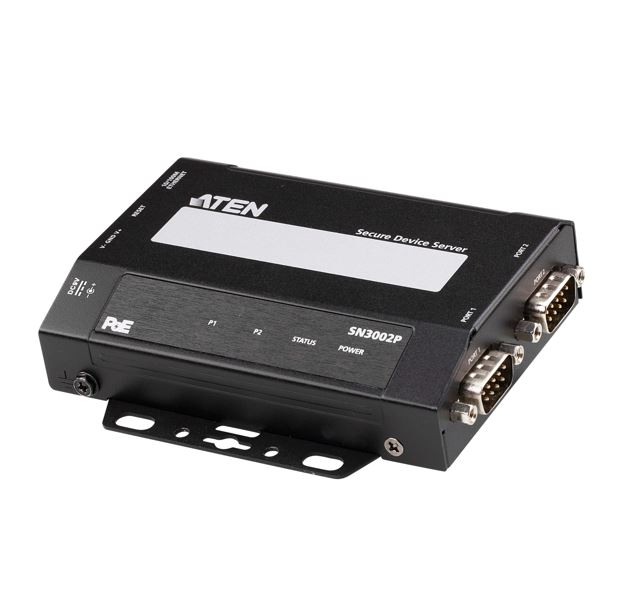 Aten SN3002P 2-Port RS-232 Secure Device Server with PoE