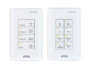 Aten 8 Button Control Pad with 1 Gang US wall plate