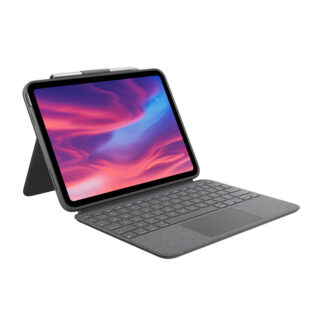 Logitech COMBO TOUCH FOR iPAD -Oxford Grey Backlit detachable keyboard case with trackpad for iPad (10th gen) 1-Year Limited Hardware Warranty