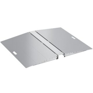 Brateck Two-Sided Aluminum Wheelchair Threshold Ramp