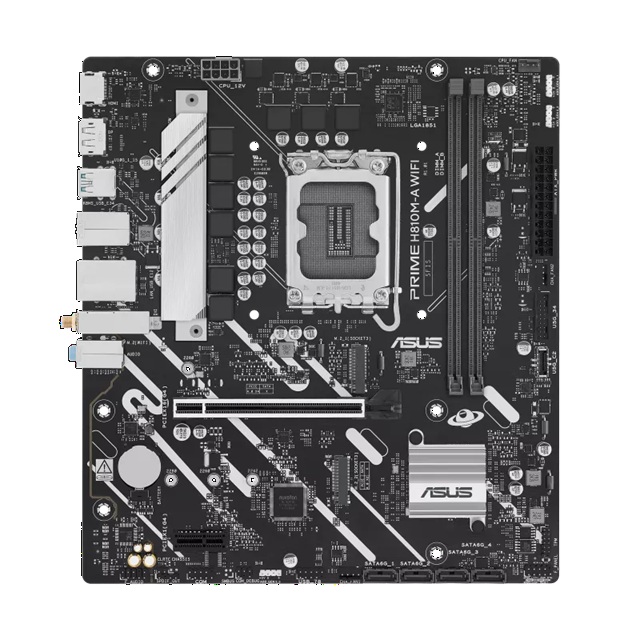ASUS PRIME H810M-A WIFI-CSM Micro-ATX Motherboard Up to 128GB DDR5 (2x Slots)