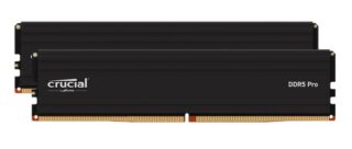 Crucial Pro 96GB (2x48GB) DDR5 UDIMM 5600MHz CL46 46-45-45 1.1V Black Heat Spreader Support Intel XMP AMD Ryzen Desktop PC Gaming Memory >64GB <128GB