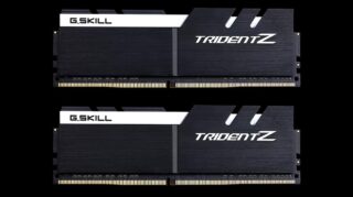 G.SKILL F4-3200C16D-32GTZKW 32GB (2 x 16GB)/ DDR4 3200 MT/ XMP 2.0/Timings 16-18-18-38/ Voltage 1.35V/Trident Z