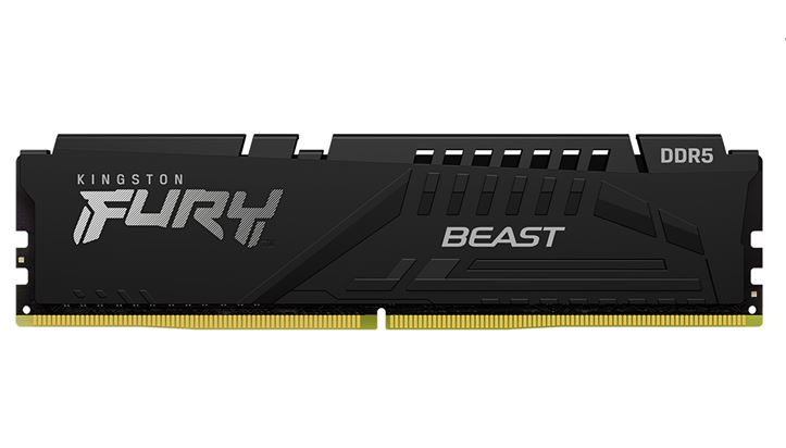 Kingston 16GB (1x16GB) DDR5 UDIMM 5600MHz CL40 FURY Beast Black XMP Gaming PC Desktop Memory ~KVR56U46BS8-16