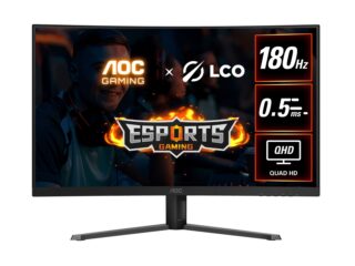 AOC 31.5" QHD Curved Monitor (CQ32G4E) – 180Hz VA