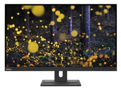 LENOVO ThinkVision E27q-20 27" 75Hz QHD IPS Monitor 2K 2560x1440 16:9 4ms Height Adjustable Tilt Swivel Pivot DP HDMI 3yr wty -EX-DEMO