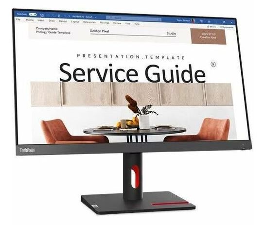 LENOVO ThinkVision S24I-30 23.8"/24" 100Hz FreeSync FHD Monitor 1920x1080 4ms 16:9 VA HDMI VGA Audio Out Tilt - EX-DEMO box damaged only