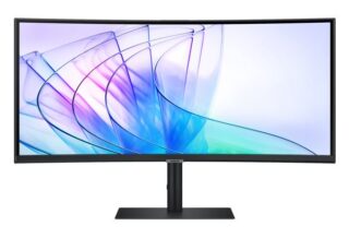 Samsung 34" ViewFinity S50GC UWQHD Ultra 3000:1 100Hz 4K 3440x1440 21:9 5ms 350 cd/㎡ HDR10 VA DP HDMI USB-C Hub LAN Webcam Tilt HAS Swivel VESA 3YR