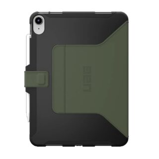 UAG Scout Apple iPad (11") 11th Gen (A16) / iPad 10th Gen (10.9") Folio Rugged Case (Black/Olive) - DROP+ Military Standard