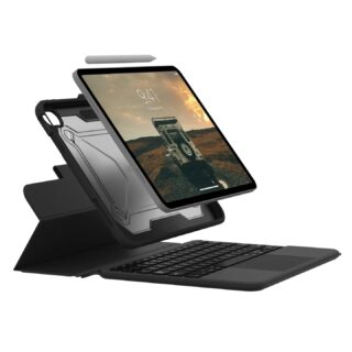 UAG Apple iPad (11") 11th Gen (A16) / iPad 10th Gen (10.9") Bluetooth Keyboard with Trackpad Backlit Keys Rugged Case - Black/Ash