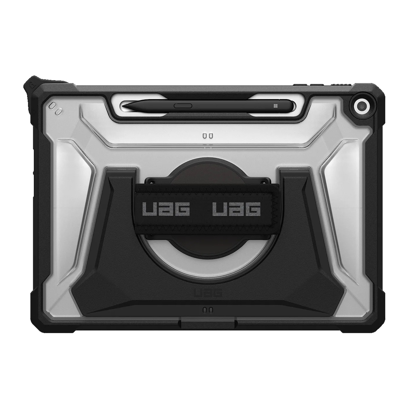 UAG Plasma Microsoft Surface Pro (12") (1st Edition) Hand Shoulder Strap Rugged Case - Ice/Black (324023114340)