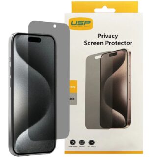 USP Apple iPhone 17 Pro / iPhone 17 / iPhone 16 Pro (6.3") Privacy Screen Protector - Privacy Protection