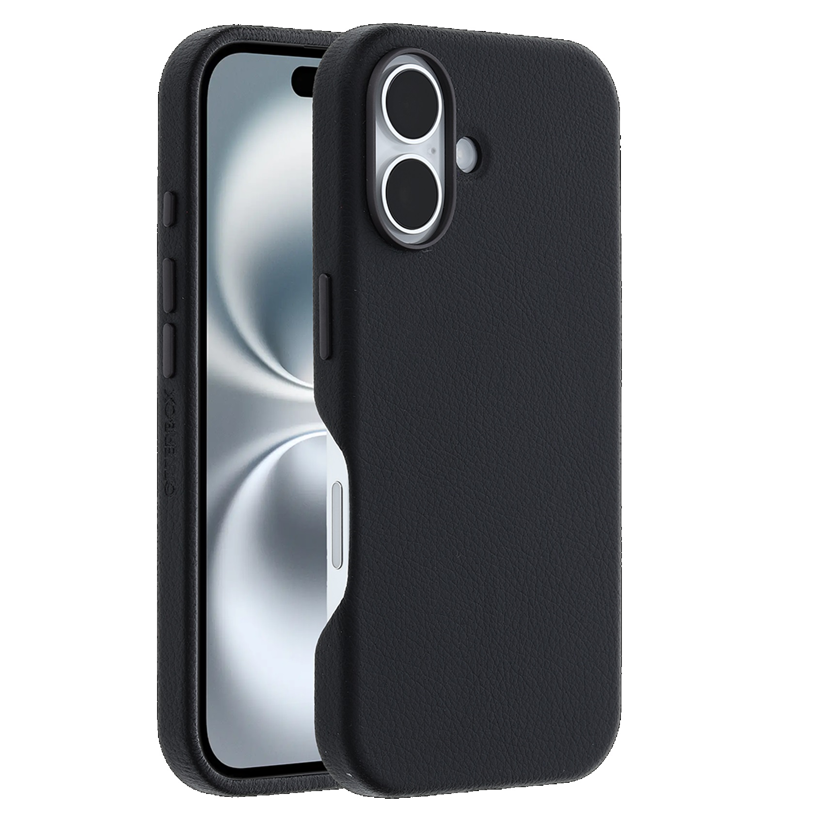OtterBox Symmetry MagSafe Cactus Leather Apple iPhone 16 Plus (6.7") Case Black-(77-96285)
