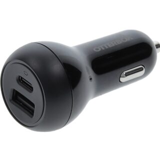 OtterBox 32W Dual Port (USB-C PD 20W + USB-A 12W) Standard Fast Car Charger - Black (77-98235)