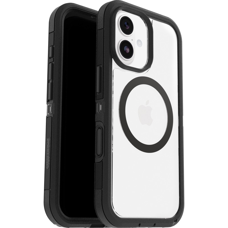 OtterBox Defender XT Pro MagSafe Apple iPhone 17 (6.3") Case Dark Side (Clear/Black) - (77-98480)