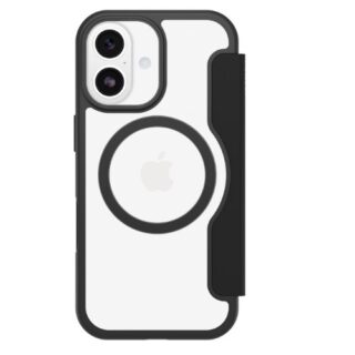 OtterBox React Folio MagSafe Apple iPhone 17 (6.3") Case Black Crystal (Clear/Black) - (77-98586)