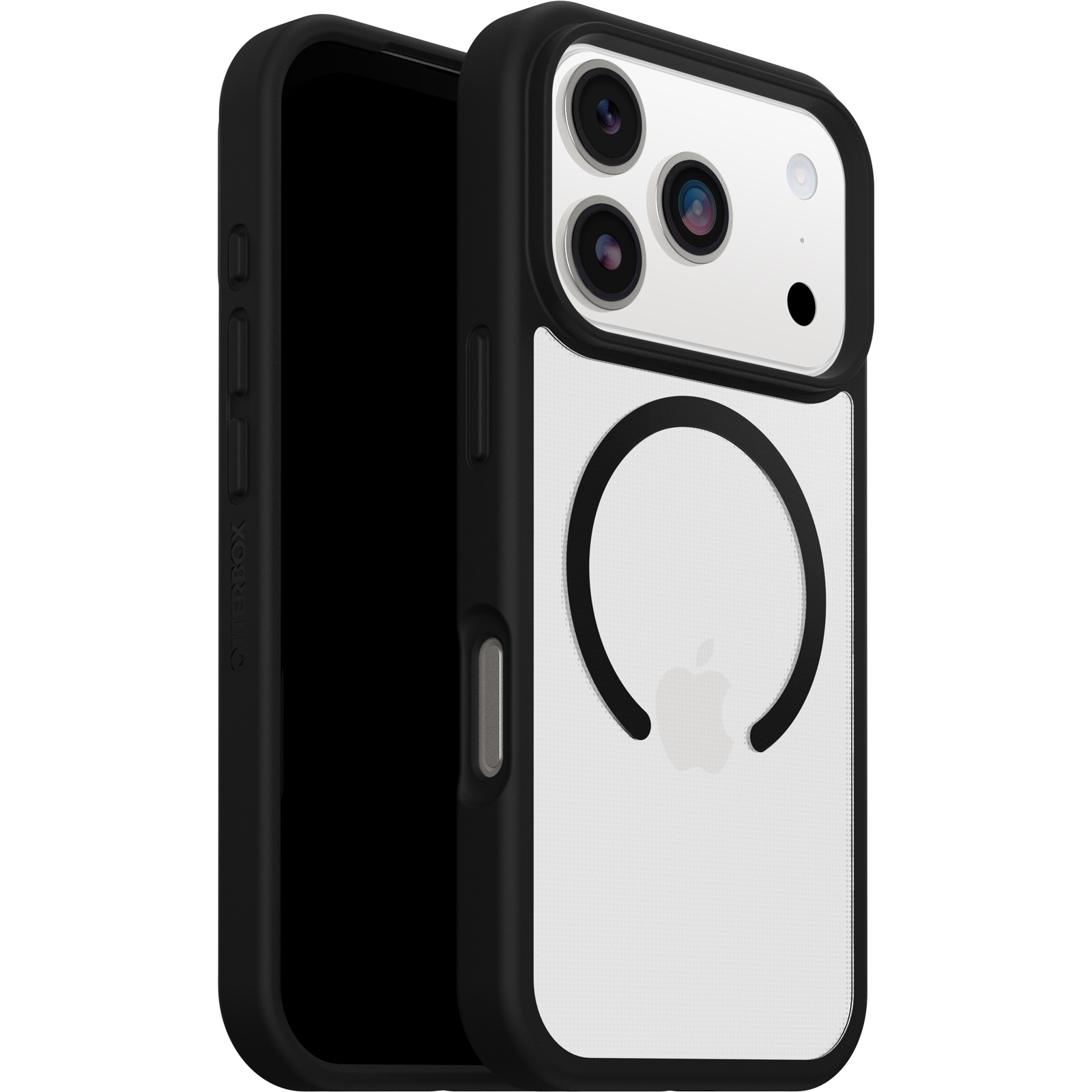 OtterBox React MagSafe Apple New iPhone 2026 / iPhone 17 Pro (6.3") Case Black Crystal (Clear/Black) - (77-98631)