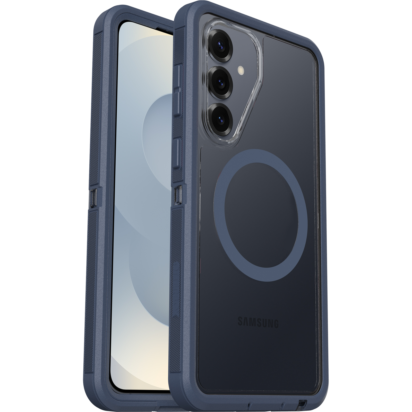 OtterBox Defender Pro XT Clear Samsung Galaxy S26+ 5G(6.7") Case Mountain Storm (Clear/Blue) - (77-99900)