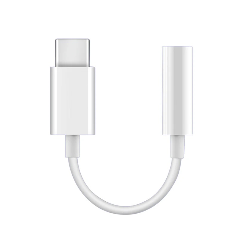 USP Type C to Aux 3.5mm DAC Headphone Jack Adapter - White (ALTAC)