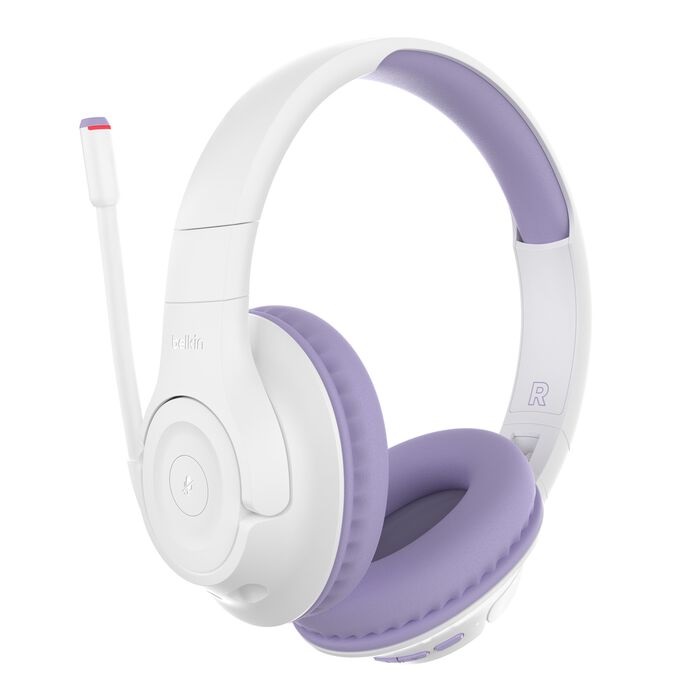 Belkin SoundForm Inspire Wireless Over-Ear Headset for Kids - Lavendar(AUD006btLV)