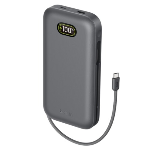 Belkin UltraCharge Pro Laptop Power Bank 27K with140W Integrated USB-C Cable(30cm) - Charcoal(BPB040fqCH)