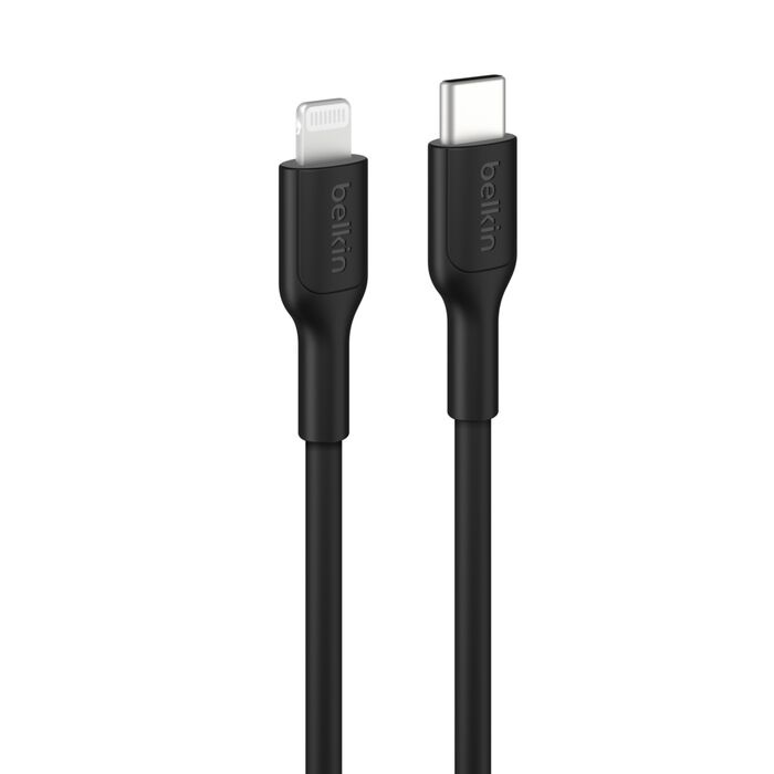 Belkin BoostCharge Lightning to USB-C Cable (1M) - Black (CAA021FQ1MBK)