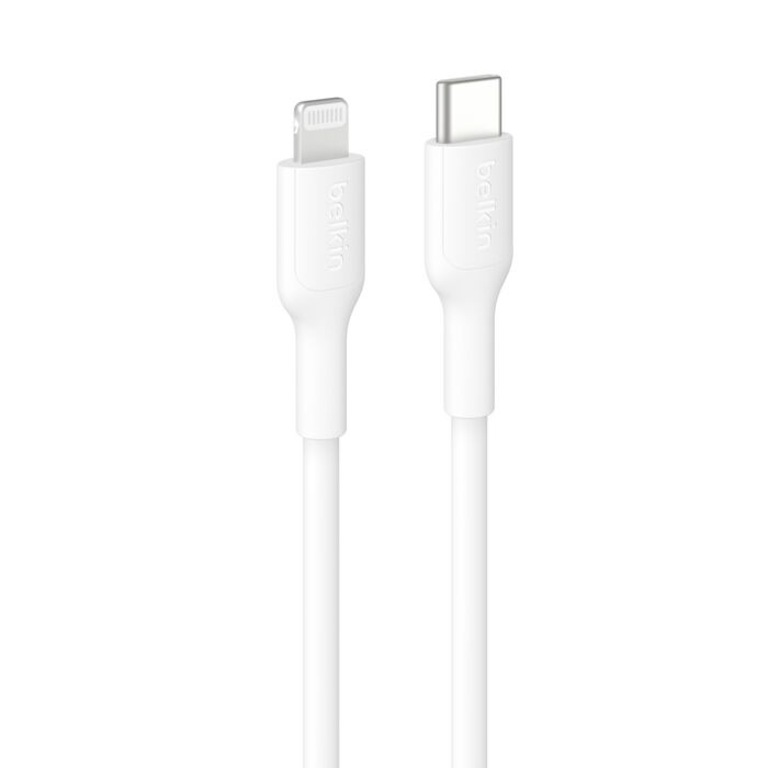 Belkin BoostCharge Lightning to USB-C Cable (1M) - White (CAA021FQ1MWH)