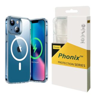 Phonix Apple iPhone 13 Pro (6.1") Clear Rock Shockproof Case With MagSafe - Ultra-thin