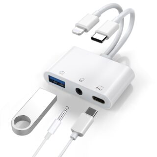 USP Lightning/USB-C to USB Adapter features a USB OTG Port