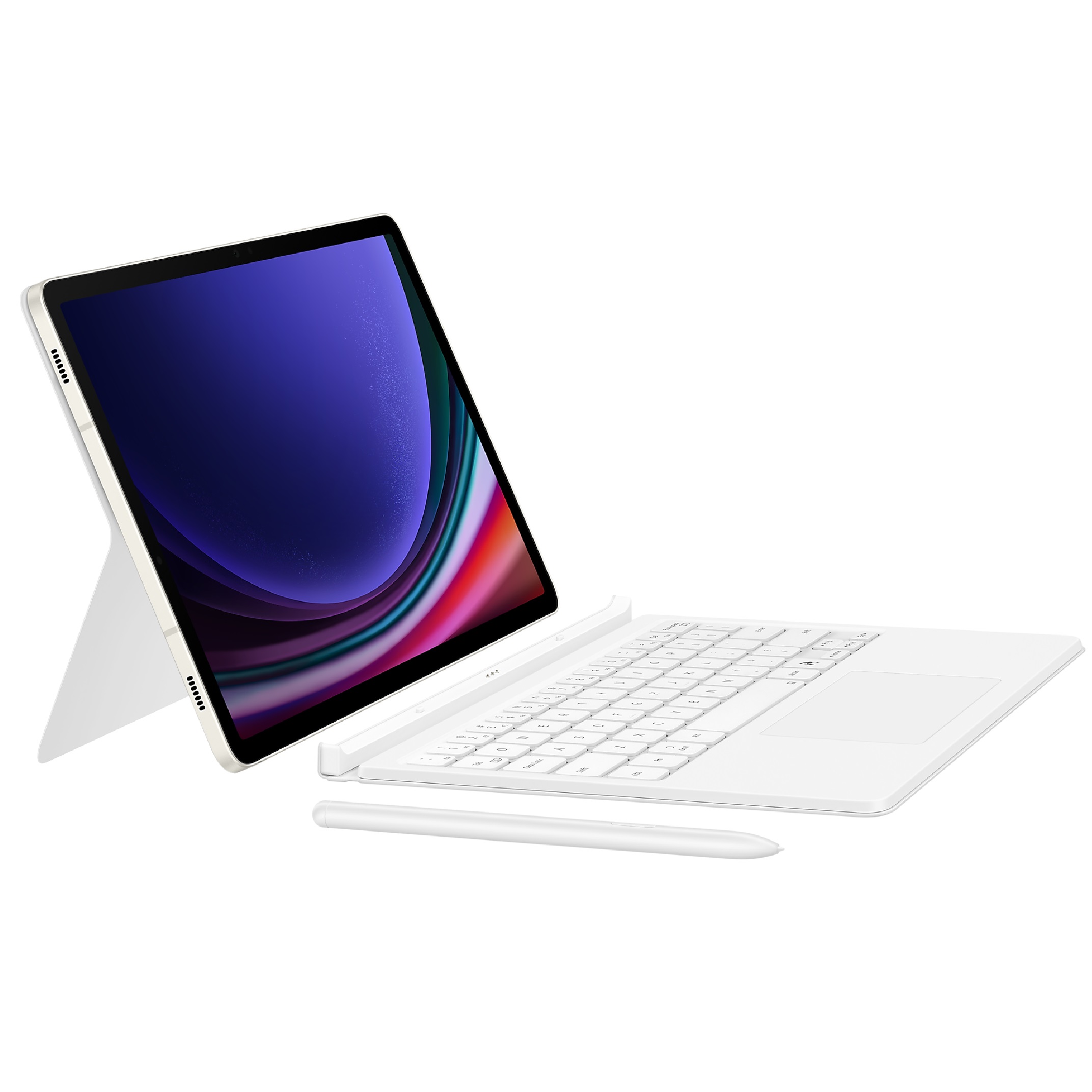 Samsung Galaxy Tab S10 FE / Tab S9 / S9 FE Book Cover Keyboard White - Magnetic(EF-DX725UWEGWW)