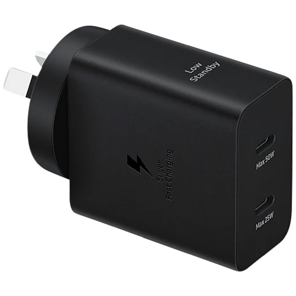 Samsung 50W Duo Power Adapter with USB-C to C Cable (1.8M) - Black(EP-T5020XBEGAU)