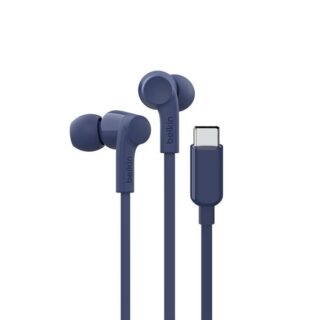 Belkin SoundForm USB-C Wired Earbuds With Adjustable Volume Limiter - Blue (G3H0002fqBLV2)