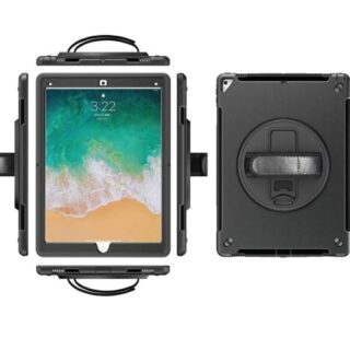 USP Rugged Apple iPad (10.2') (9th/8th/7th Gen) Case Black - Built-in-Kickstand