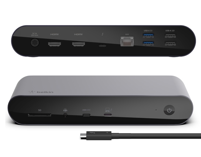 EOL Belkin Connect Pro Thunderbolt 4 Dock - Space Grey (INC006auSGY)