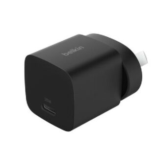 Belkin BoostCharge 25W USB-C (PD 3.1) Cubic Wall Charger - Black (WCA012AUBK)