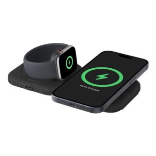 Belkin BoostCharge Pro 2-in-1 Magnetic Qi2 Charging Travel Pad + 30W Wall Charger + USB-C Cable (1.5M) - Black (WIZ026auBK)