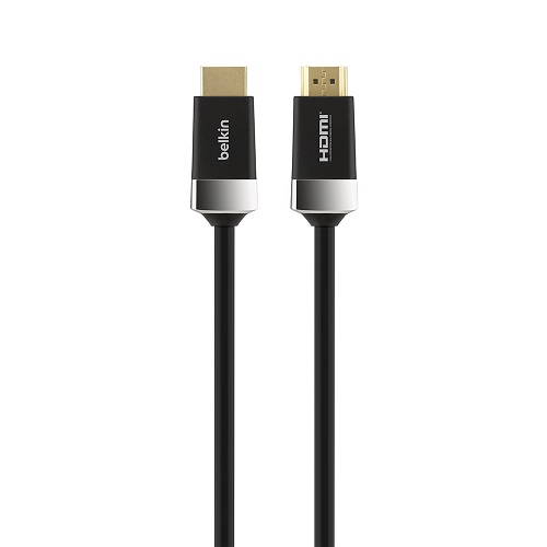 Belkin Advanced Series High Speed w/Ethernet HDMI Cable 4K/Ultra HD Compatible (1M) - Black (AV10050bt1M)