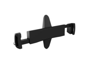 Brateck Anti-Theft Tablet VESA Adapter Clamp Fit7.9"-12.5" Tablets VESA 100x100/75x75 up to 2kg - Black