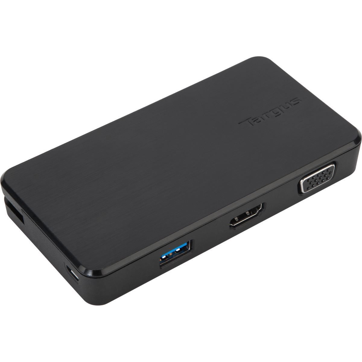 Targus USB 3.0 USB-C Dual Travel Dock Connects 2 monitors