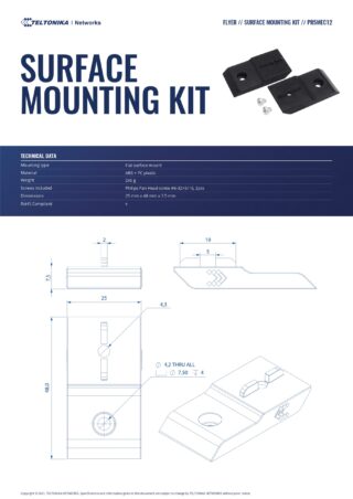 Teltonika Surface Mount Kit - Compatible with all Teltonika RUT and TRB Series Devices