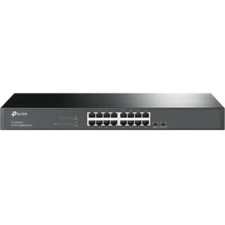 TP-Link TL-SG1016 16-Port Gigabit Rackmount Unmanaged Switch Energy-efficient Supports MAC 19-inch Rack-mountable Steel Case 32Gbps Switching Capacity