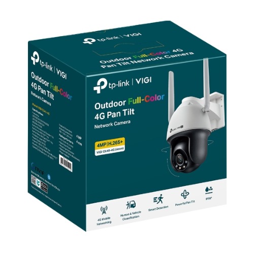 TP-Link VIGI 4MP C540-4G(4mm) Outdoor Full-Color 4G Pan Tilt Network Camera