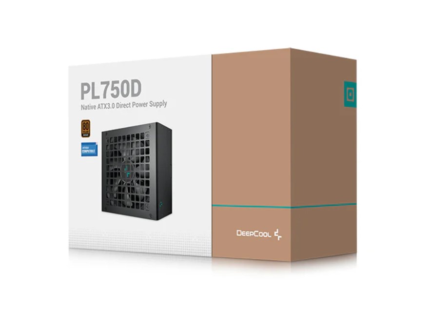 DeepCool PL750D 750W 80+ Bronze Certified Non-Modular ATX Power Supply(Direct Cable)