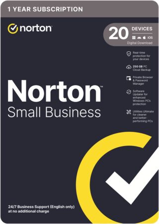 Norton Small Business 250GB AU 1 User 20 Devices 12 Months